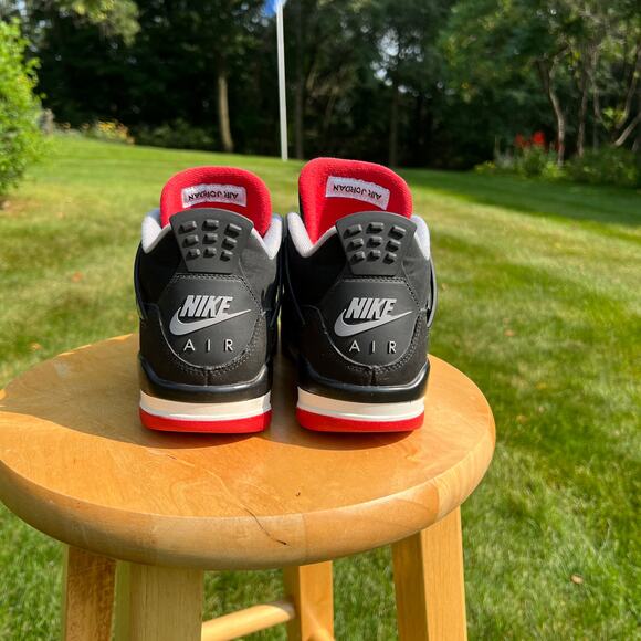 Nike Air Jordan 4 Retro OG GS Bred 2019 Men\'s Shoes - Size 5 - Ships Now main image 5